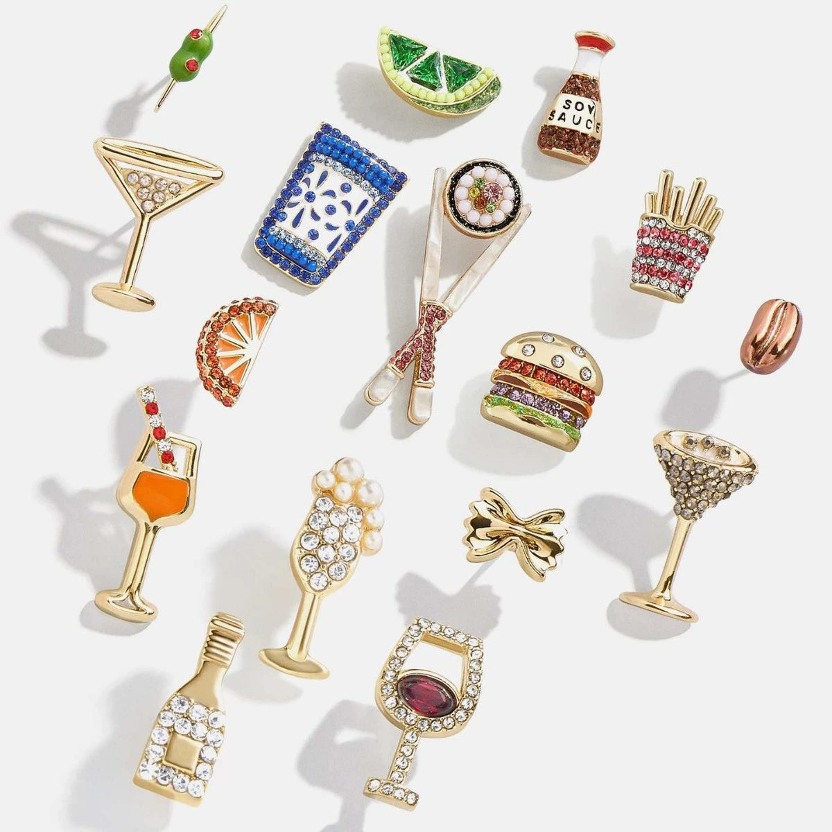 Cocktail Stud Earrings | 14K Gold Plated