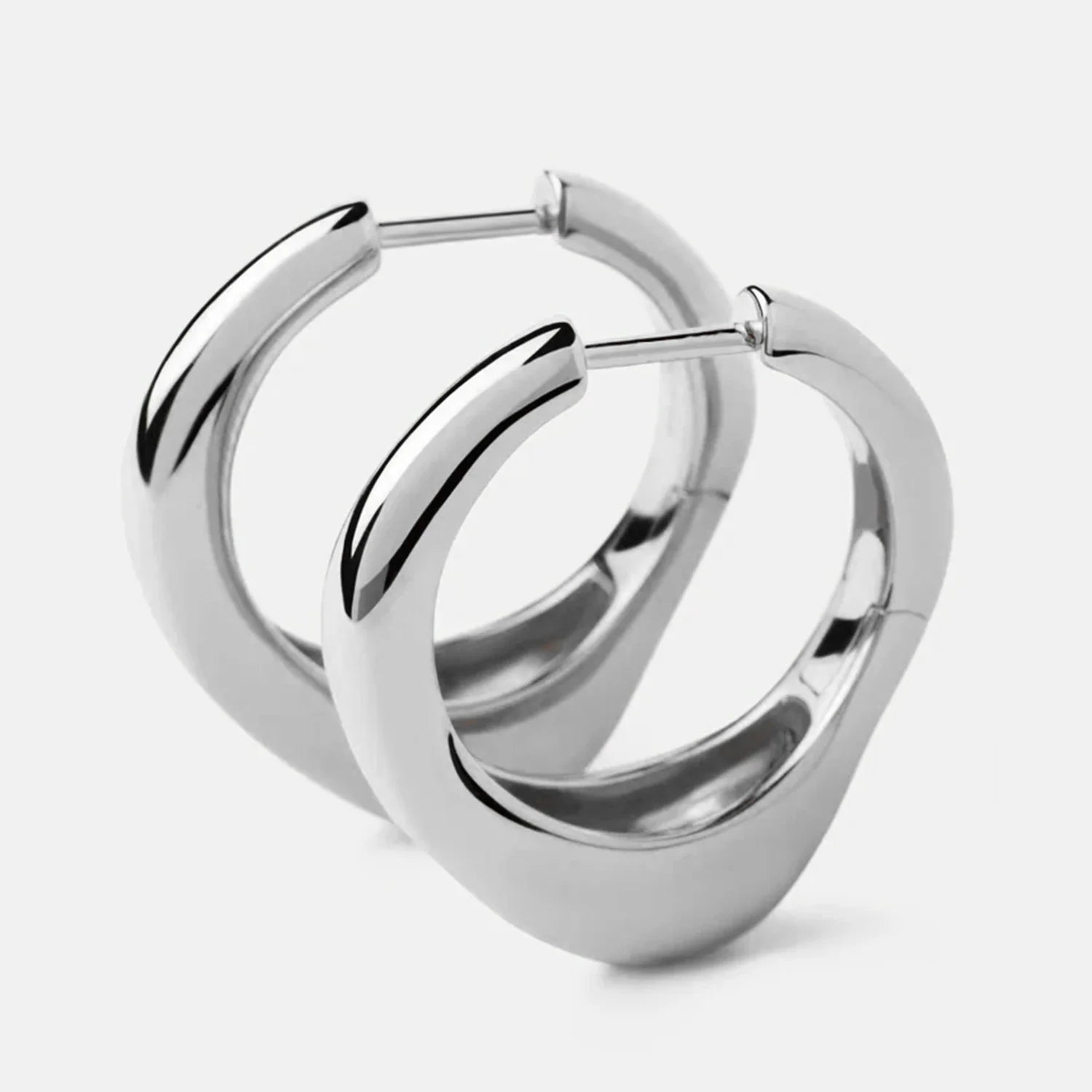 Drip Hoop Huggie Earrings