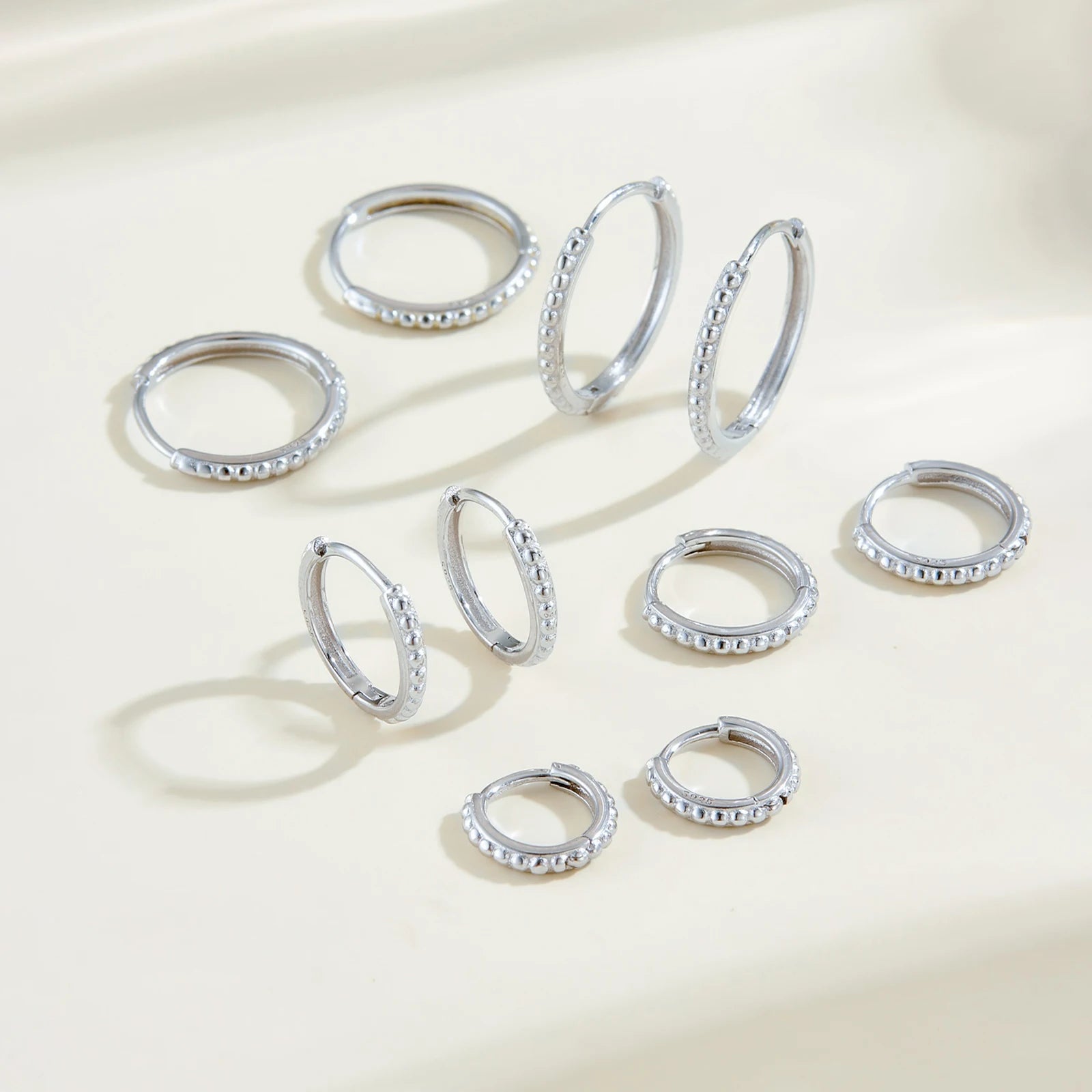 Beaded Hoop Earrings