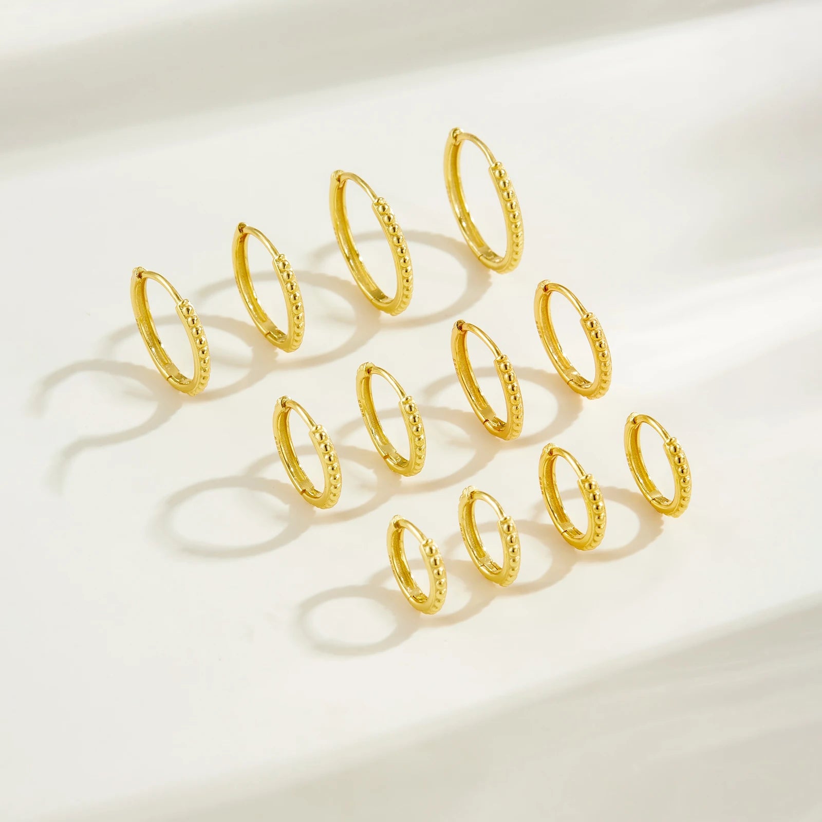 Beaded Hoop Earrings