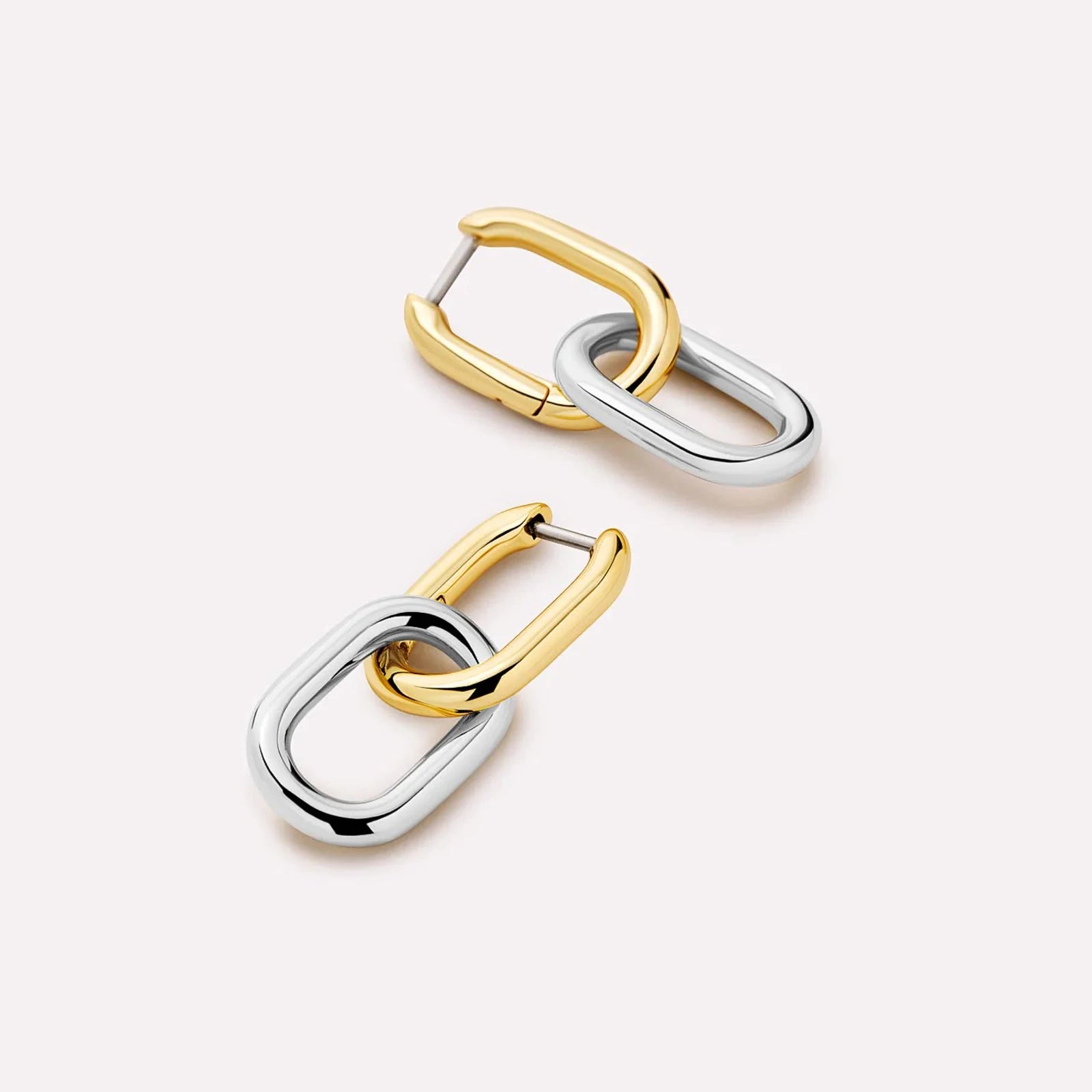 Two Toned Chain Earring