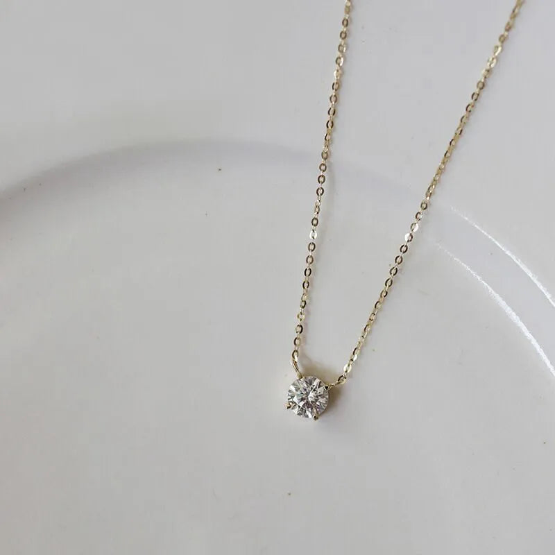 Swarovski Crystal Solitaire Choker Necklace