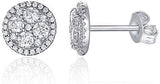 Halo Cluster Diamond Stud Earrings