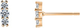 Sparkling Trio Bar Earrings