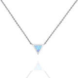 Triangle Opal Necklace