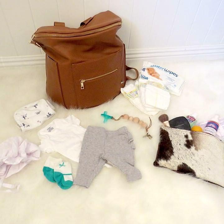 Miss Fong Leather Baby Diaper Bag Backpack - Kalyn's Finds