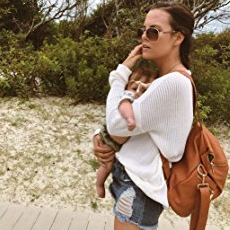 Leather diaper bag backpack by 2025 miss fong