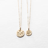 Wildflower 14k Gold Coin Necklace