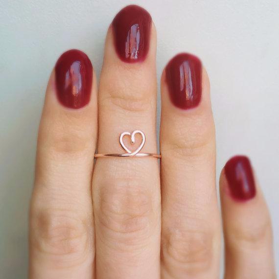 Midi Heart Ring - Kalyn's Finds