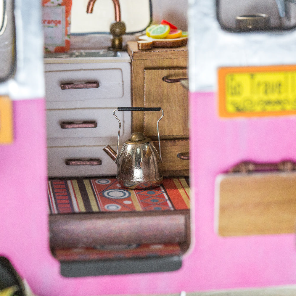 DIY Happy Camper Fairy Gypsy Travel Trailer Doll House - Kalyn's Finds