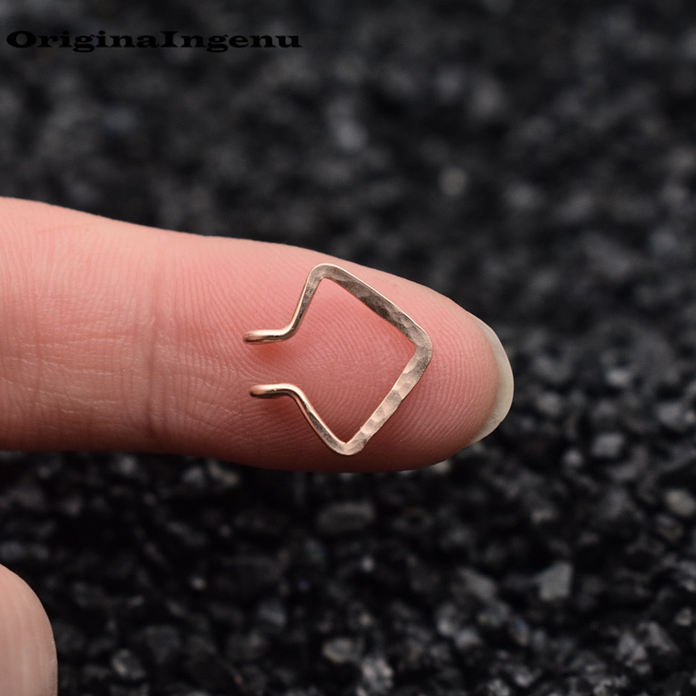 Hammered on sale septum ring